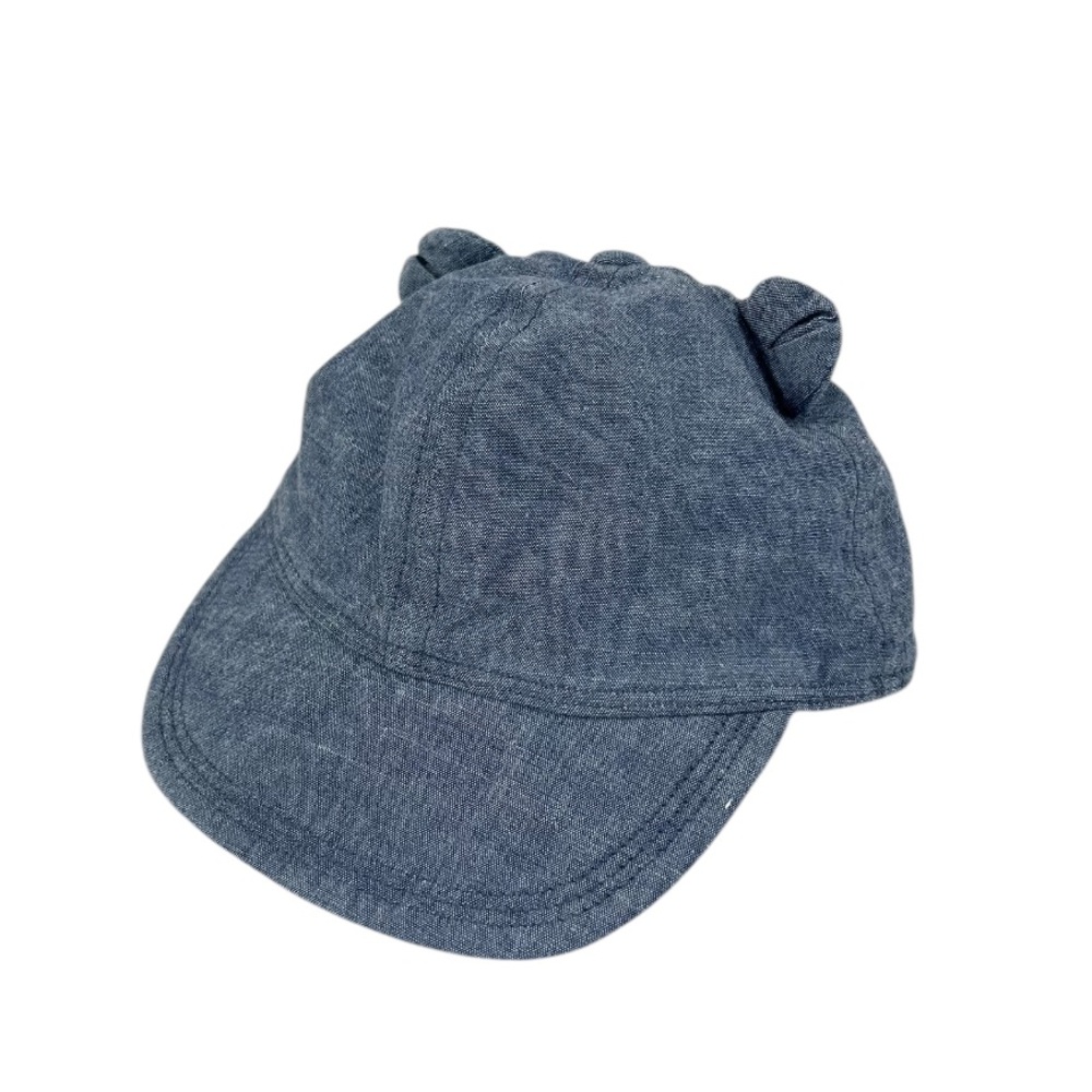 Baby Gap Denim Blue Cap with Bear Ears